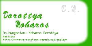 dorottya moharos business card